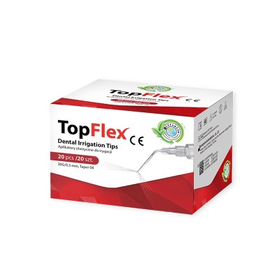 TopFlex Flexible Root Canal Irrigation Tips 30G (0.3mm), Taper 0.04 – 20pk