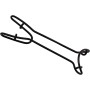 Black Dental Cheek Retractor double sided V-C shape with Lip Support Stainless Steel