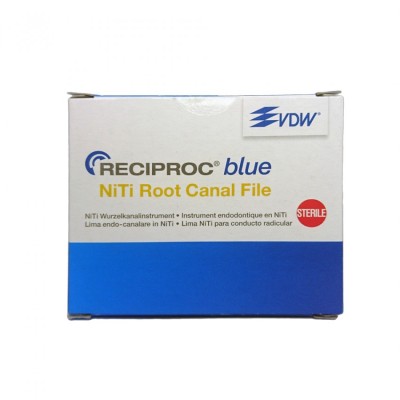 VDW NiTi Reciproc Blue files 25mm R40 Qty 6