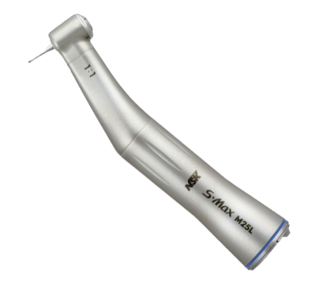 NSK S-Max M25L 1:1 direct drive contra angle handpiece fibre optic